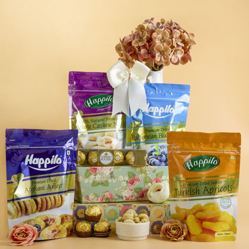 Exquisite Dried Fruit N Chocolate Treat Hamper