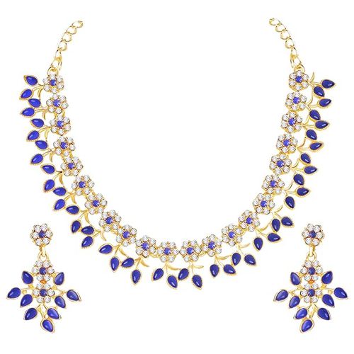 Elegant Crystal Necklace N Earrings Set