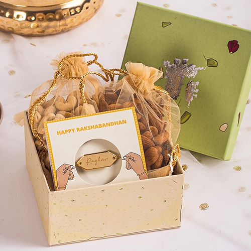 Exclusive Rakhi N Nuts Gift Box