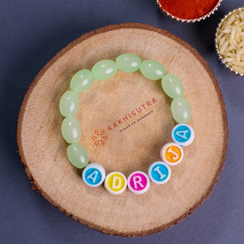 Elegant Name Bead Bracelet