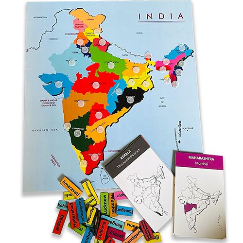 Colorful India Capitals Discovery Kit